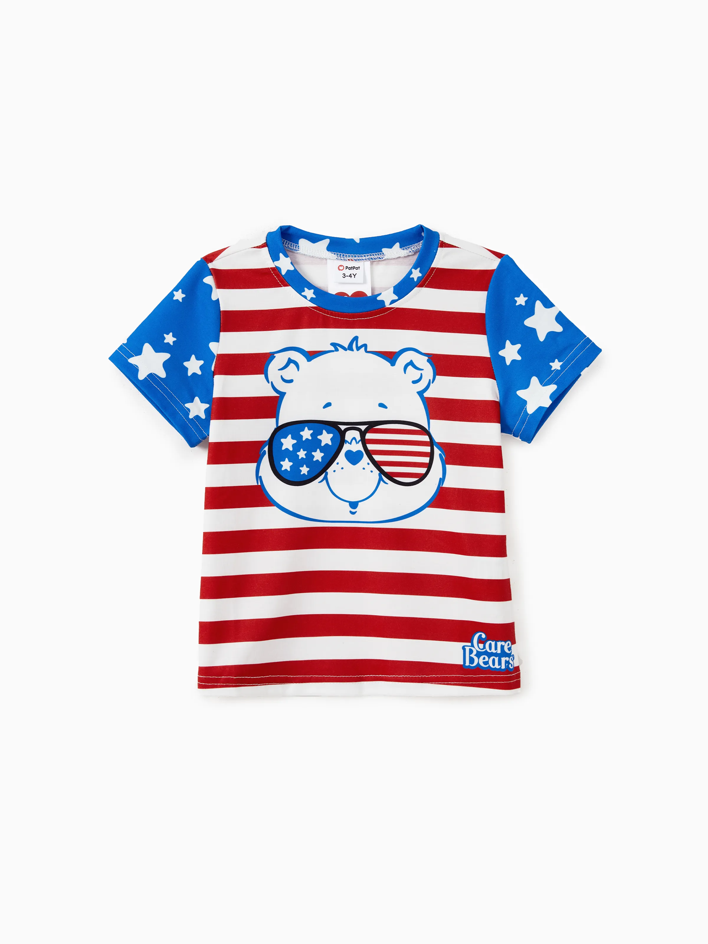 

Care Bears Family Matching Independence Day Character Striped Print Tee/Sleeveless Dress