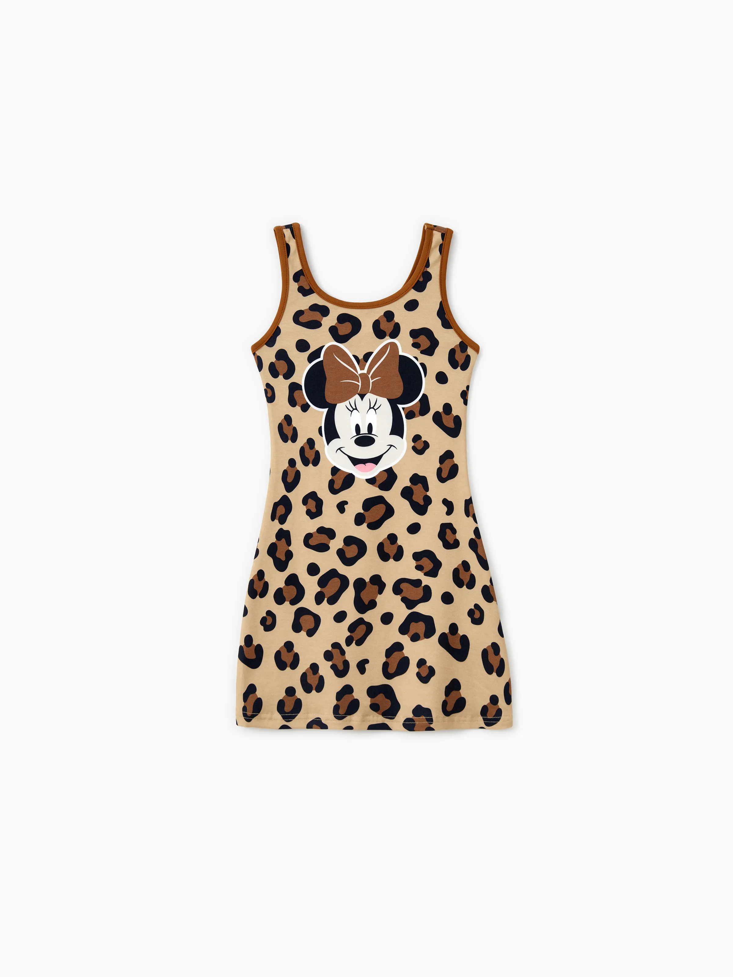 

Disney Mickey and Friends Familiy Matching Minnie and Mickey Leopard Print Onesie/Dress/Tee