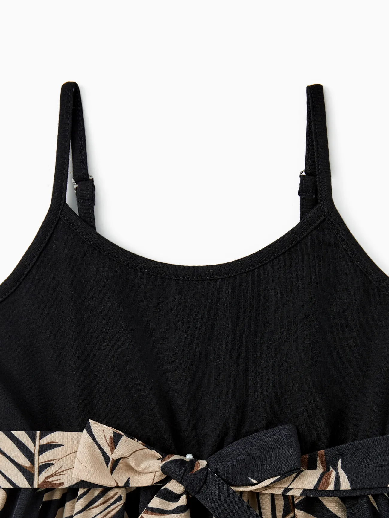 Girl - Black Tropical Vacation Outfits for Matching Family - Black - image 8