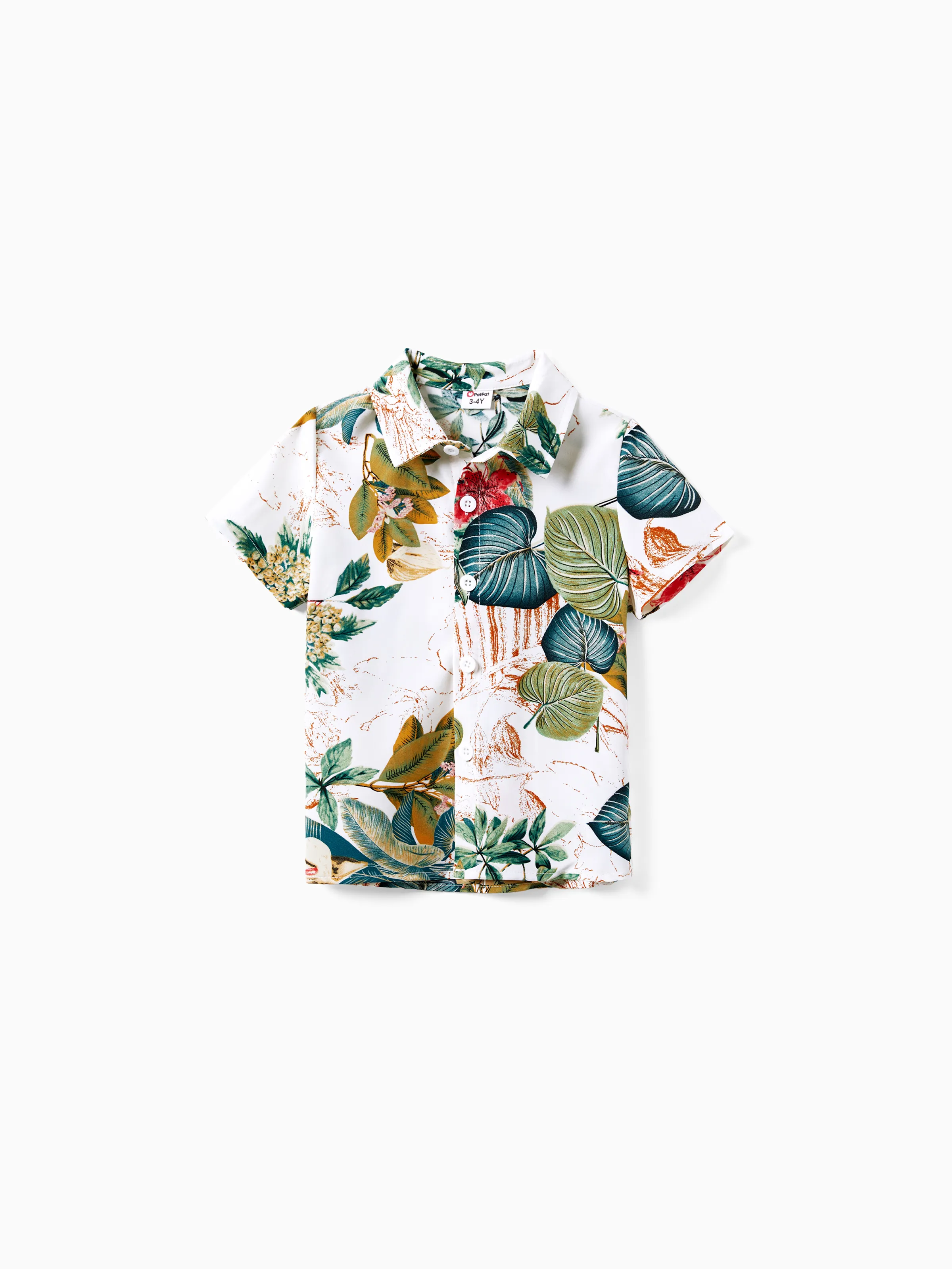 

Family Matching Beach Shirt and Floral Button-Front Strap Dress Sets