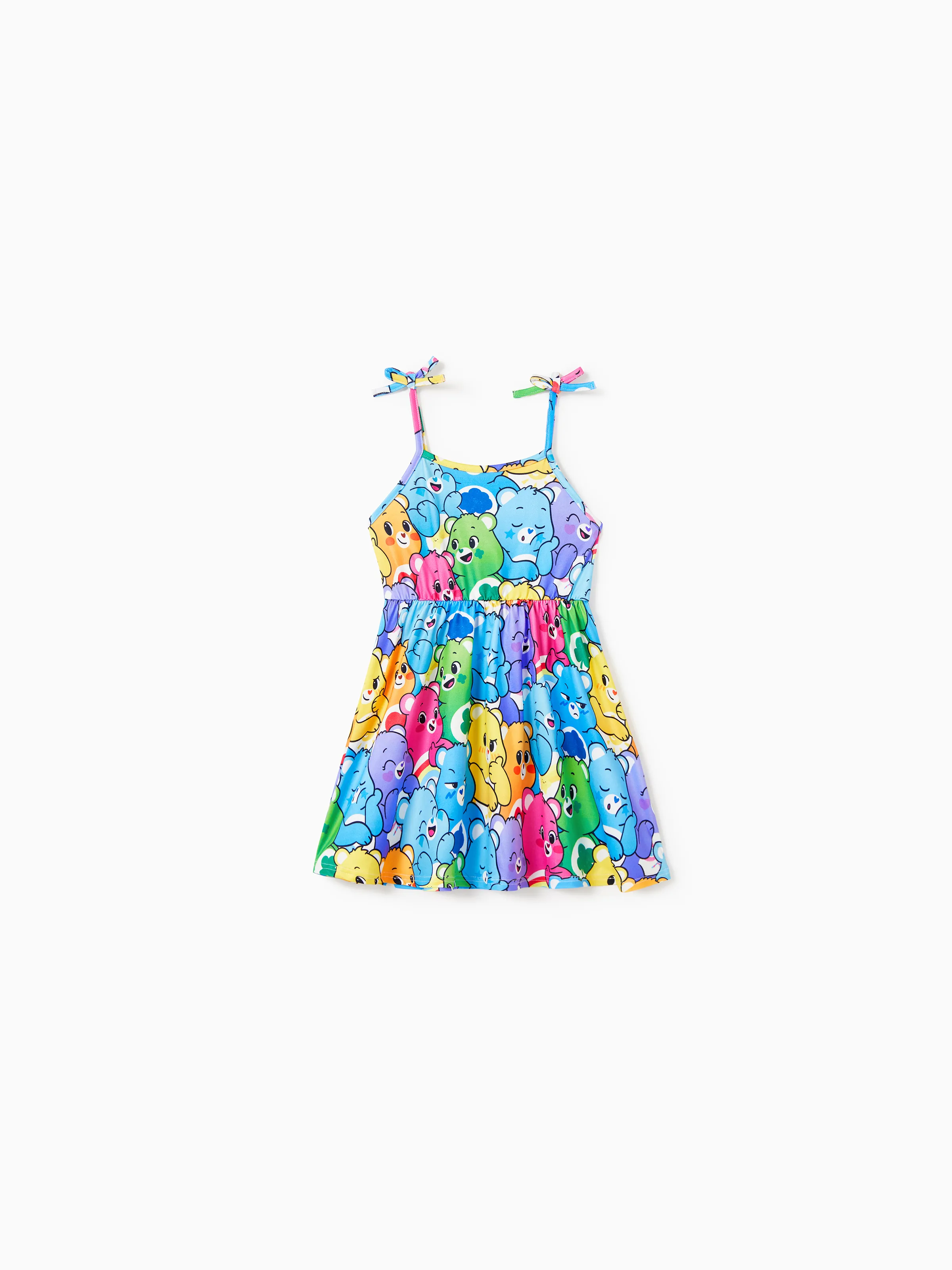 

Care Bears Family Matching Colorful Character All-over Print Sleeveless Dress/Cotton Tee/Romper