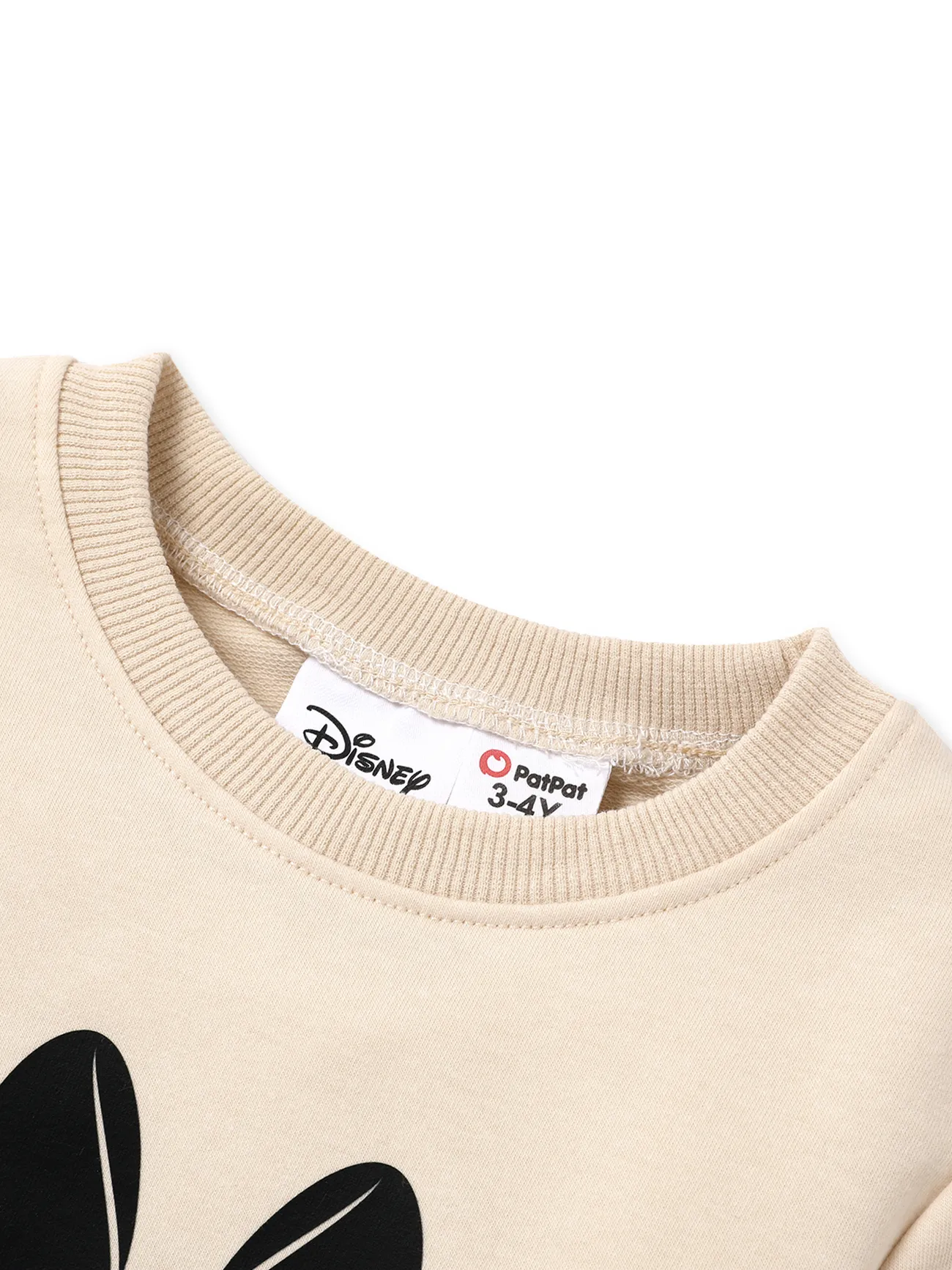 Girl - Disney Mickey and Friends Mommy and Me Character Leopard Print Long-sleeve Sweatshirt - Apricot - image 8