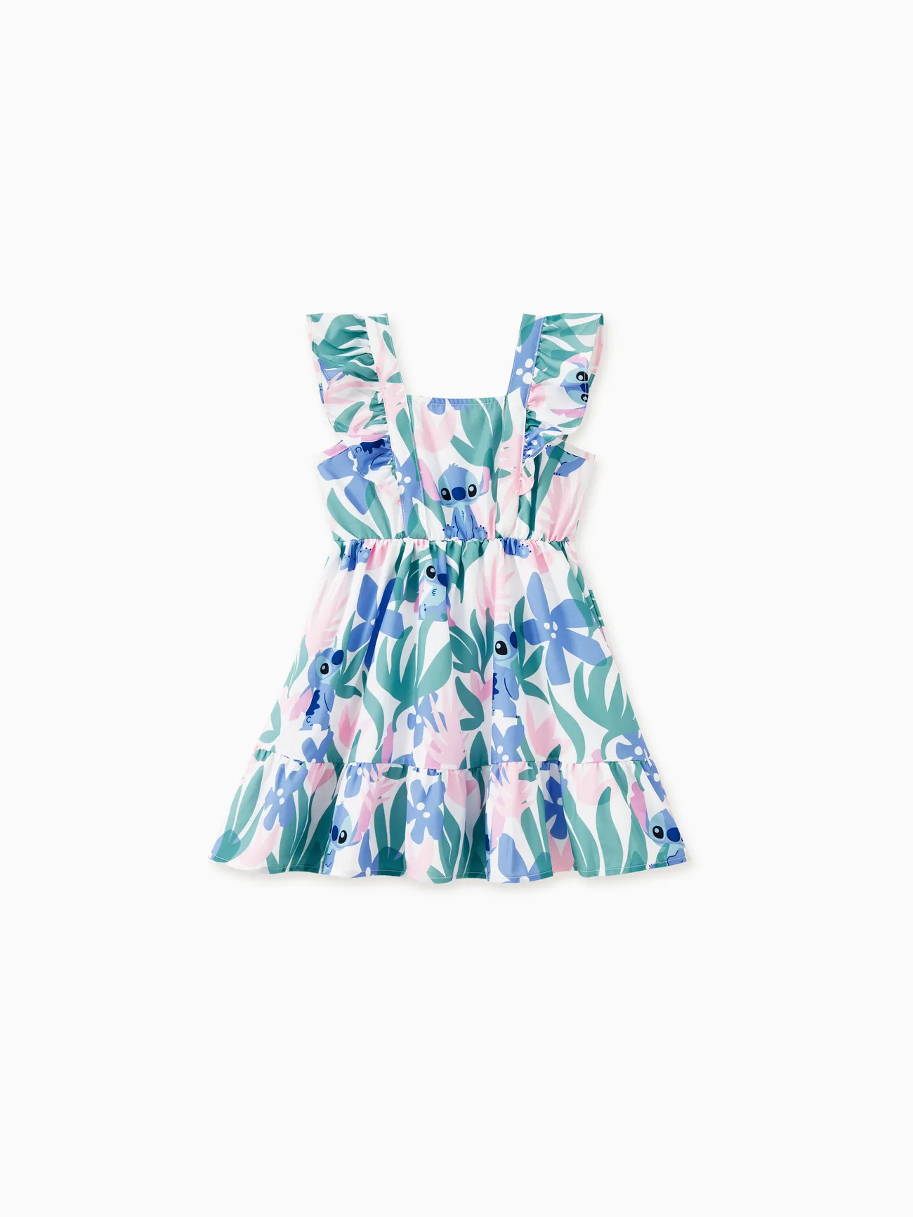 Girl - Stitch Dresses & T-Shirts - Family Disney Outfits with Floral Plant Print - MultiColour - image 7