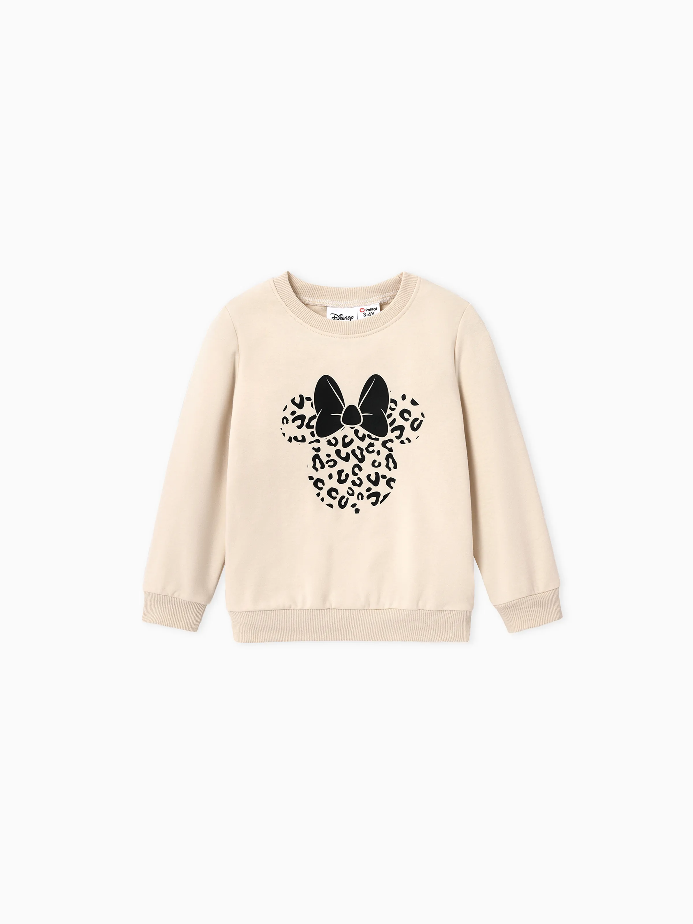 

Disney Mickey and Friends Mommy and Me Character Leopard Print Long-sleeve Sweatshirt