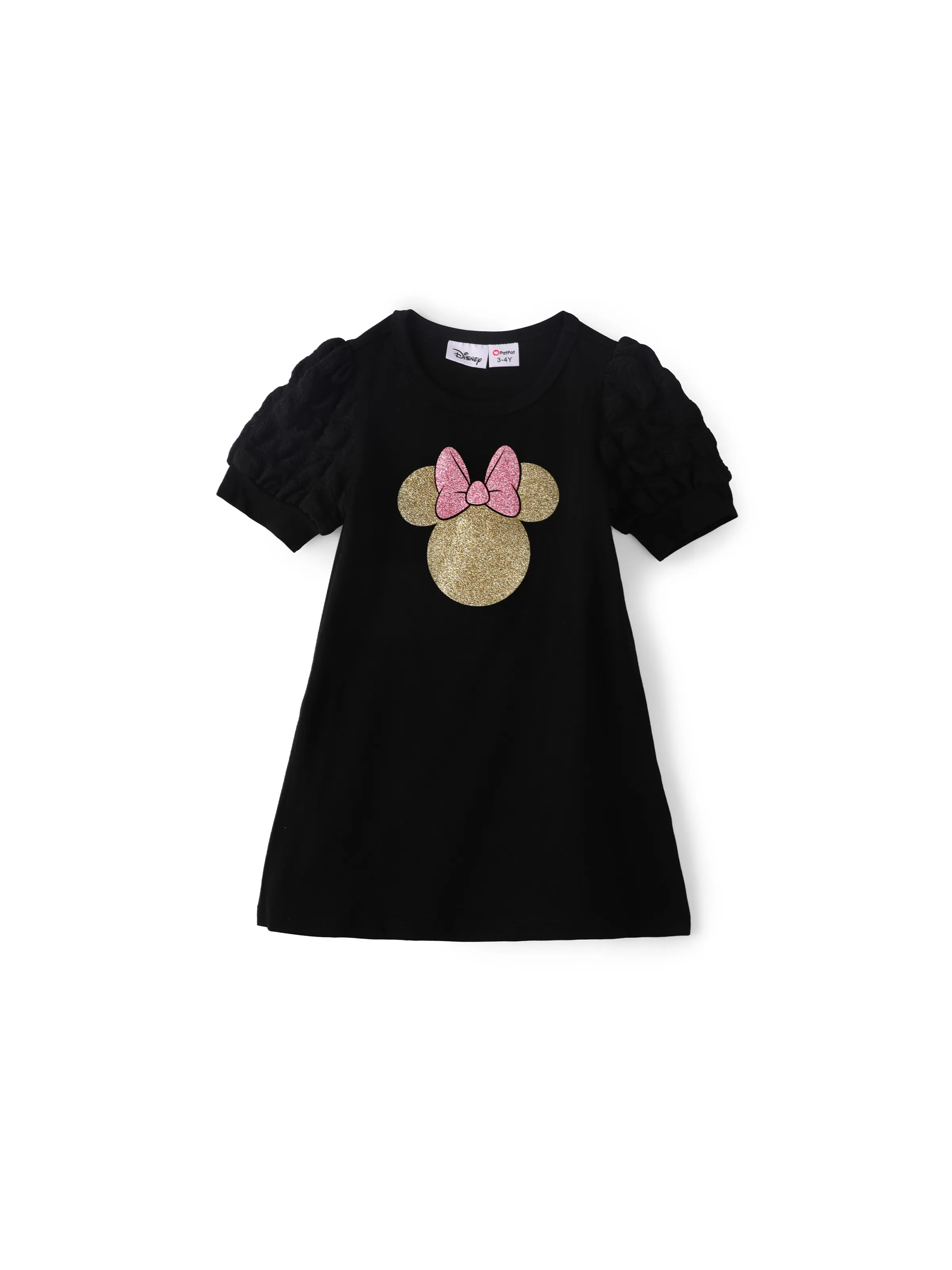 

Disney Mickey and Friends Family Matching Black Cotton Short-sleeve Graphic Dress or Tee