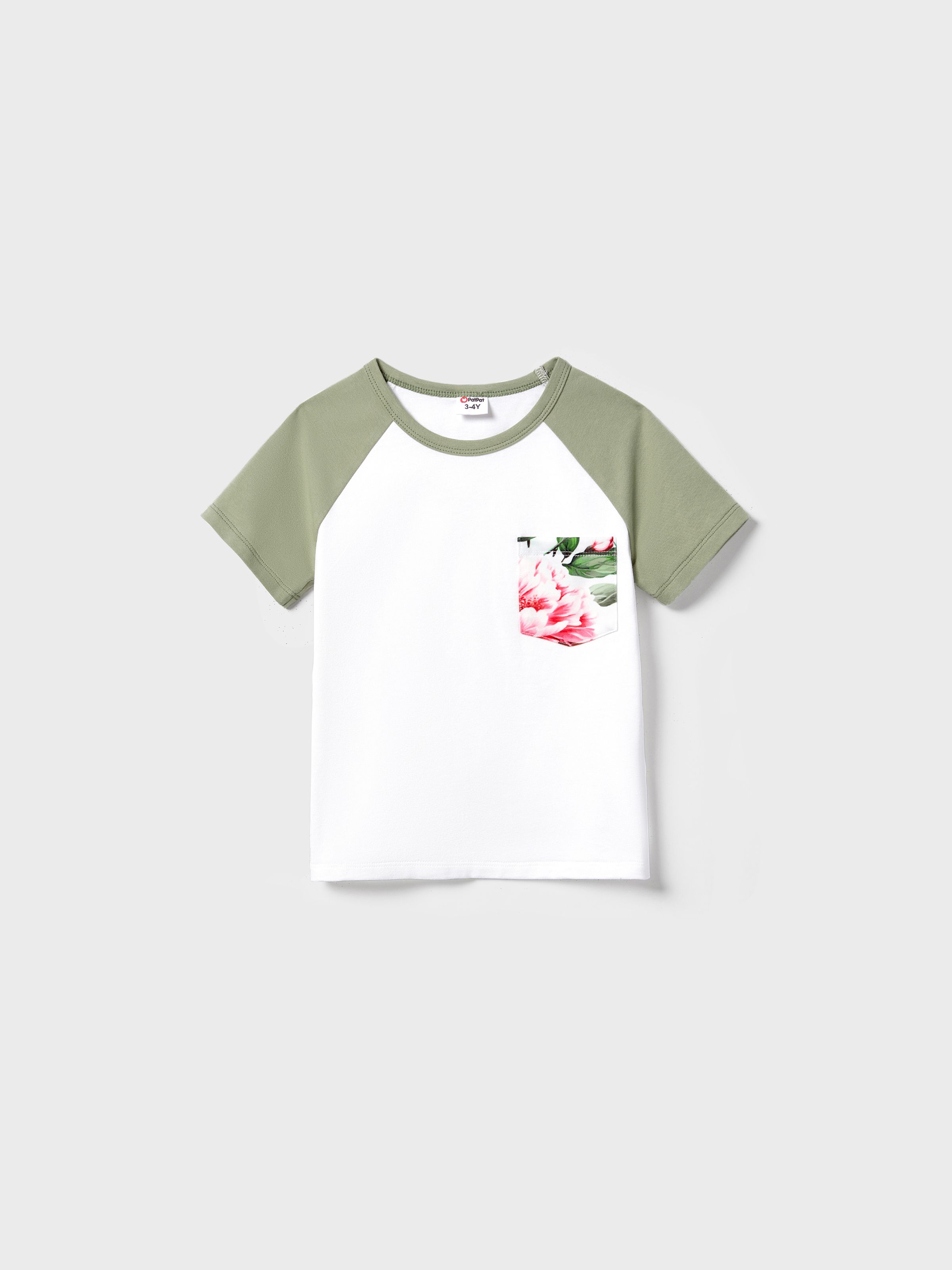 

Matching Family Raglan-Sleeve T-shirt and Flutter Shoulder Floral Dress Sets