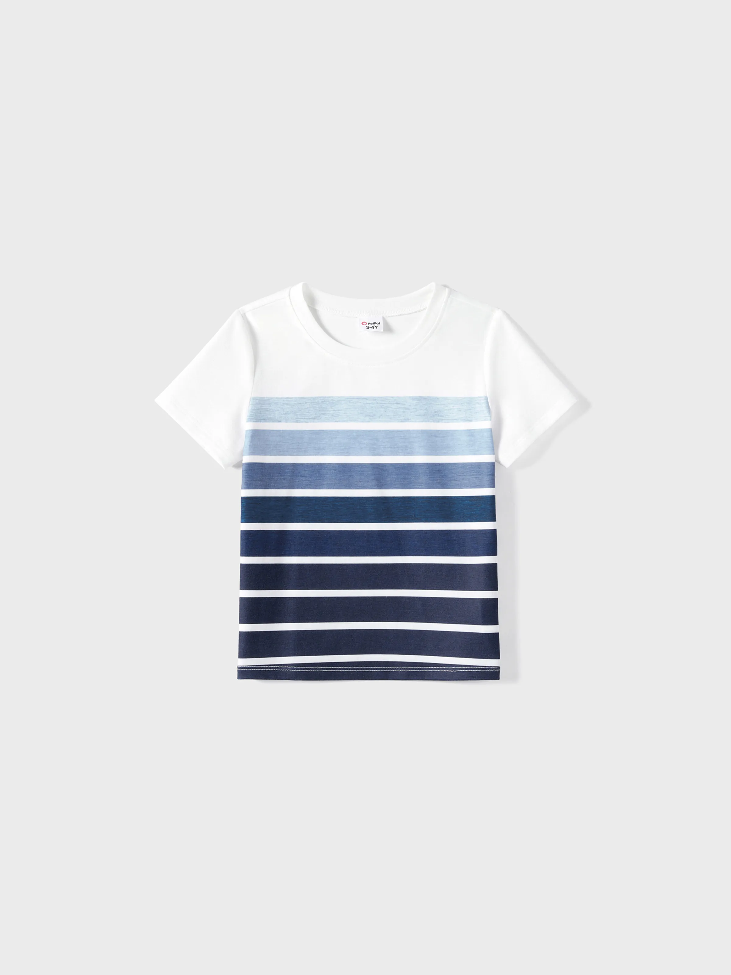 

Family Matching Belted Ombre Slip Dresses and Striped Short-sleeve T-shirts Sets