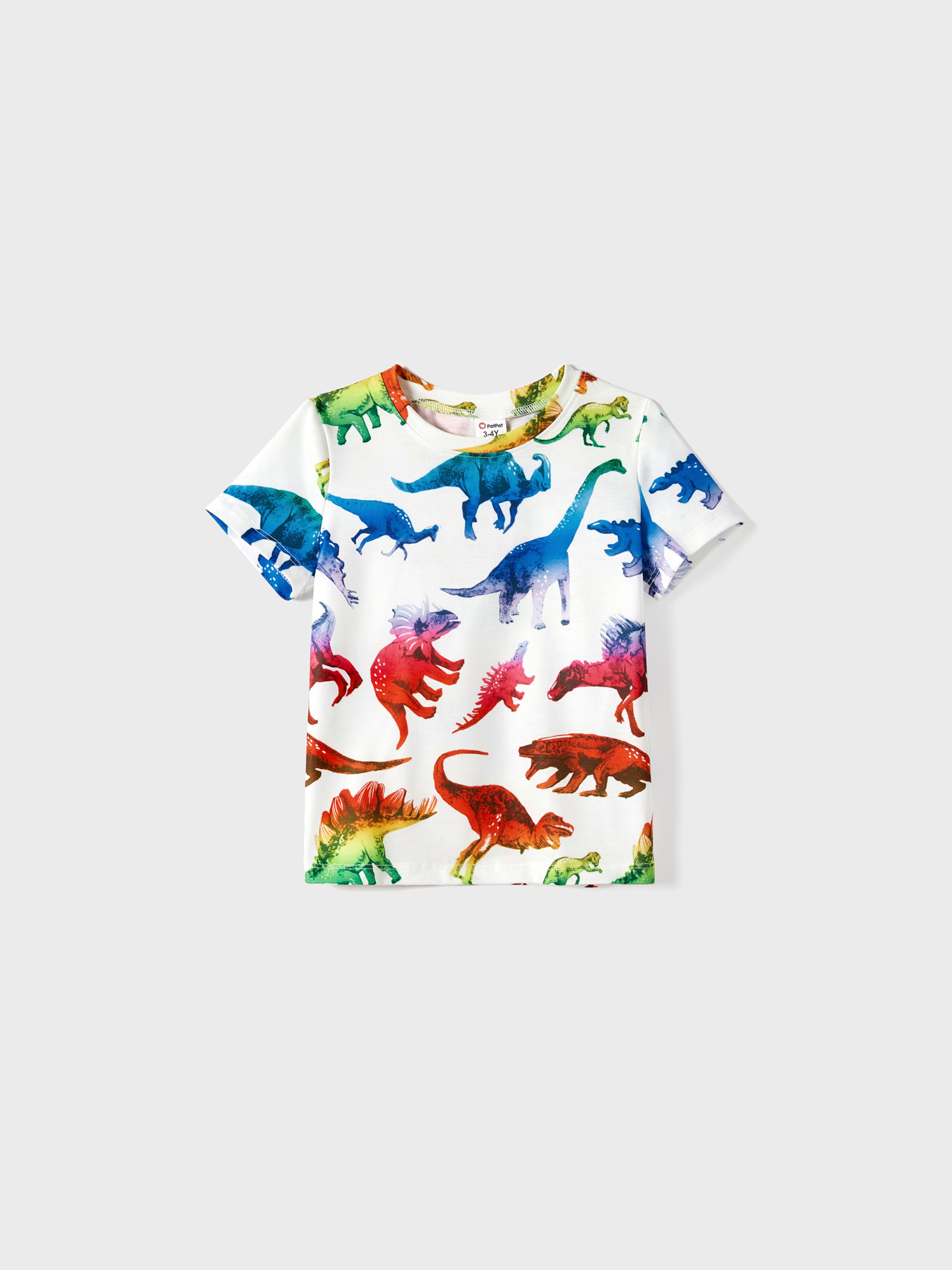 

Family Matching Dinosaur Print Belted Cami Dresses and Short-sleeve T-shirts Sets