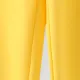 Pantalones elásticos de color liso para niño/niña Amarillo