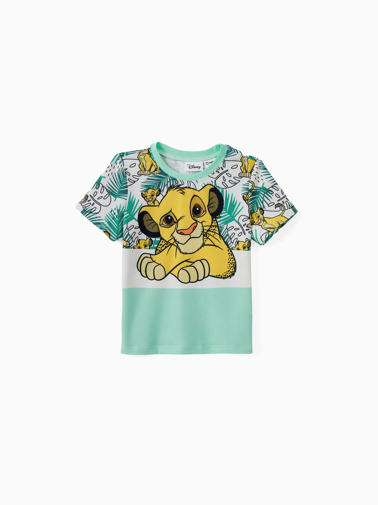 

Disney Lion King Family Matching Naia™ Simba Tropical Plant Print Ruffle Bowknot Dress/Cotton Tee/Onesie