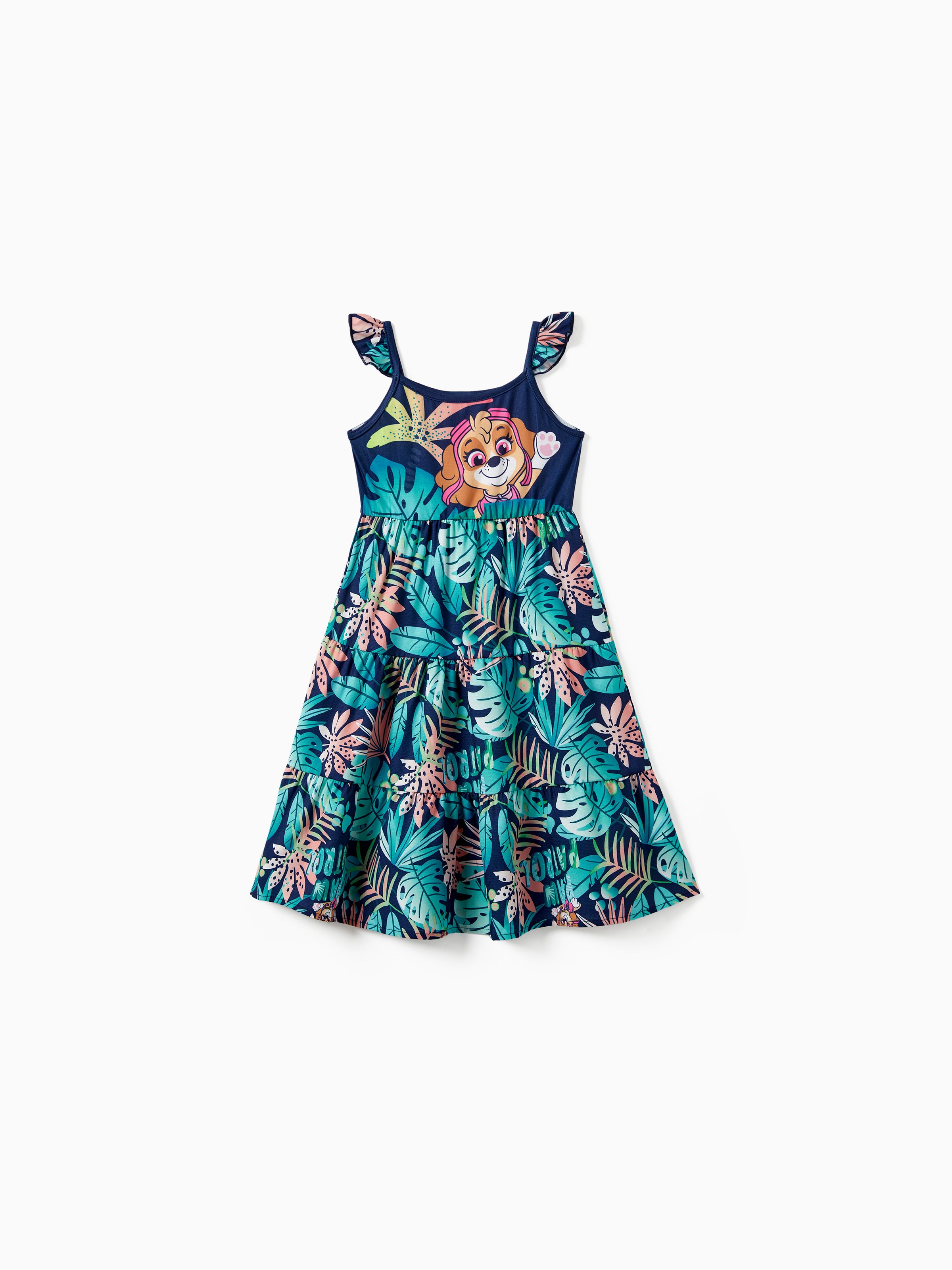 

PAW Patrol Family Matching Boys/Girls Chase Marshall Rubble/Skye Floral T-shirt/dress