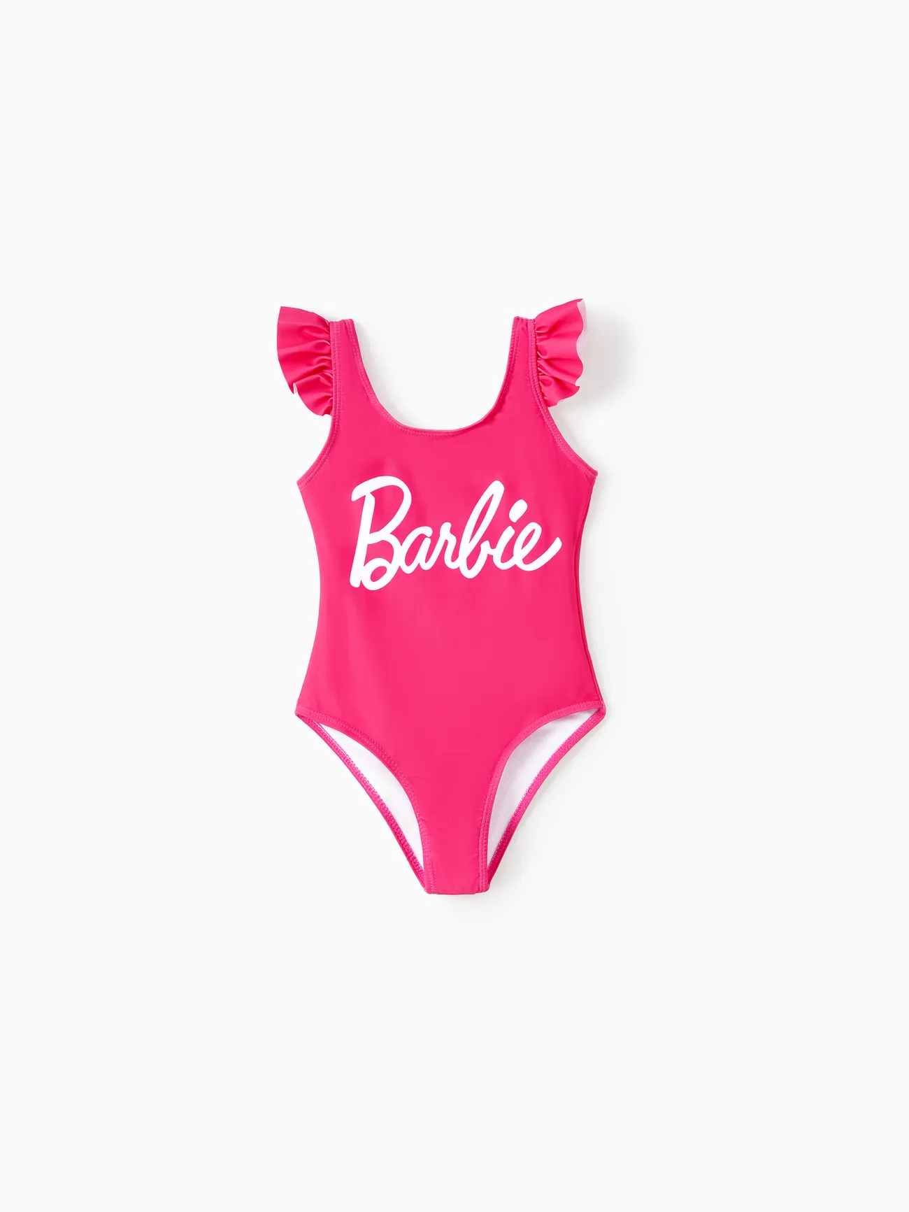 Barbie Mommy and Me Barbie positioning printed one-piece/split swimsuit