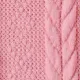 Toddler Girl Turtleneck Cable Knit Long-sleeve Sweater Dress Pink