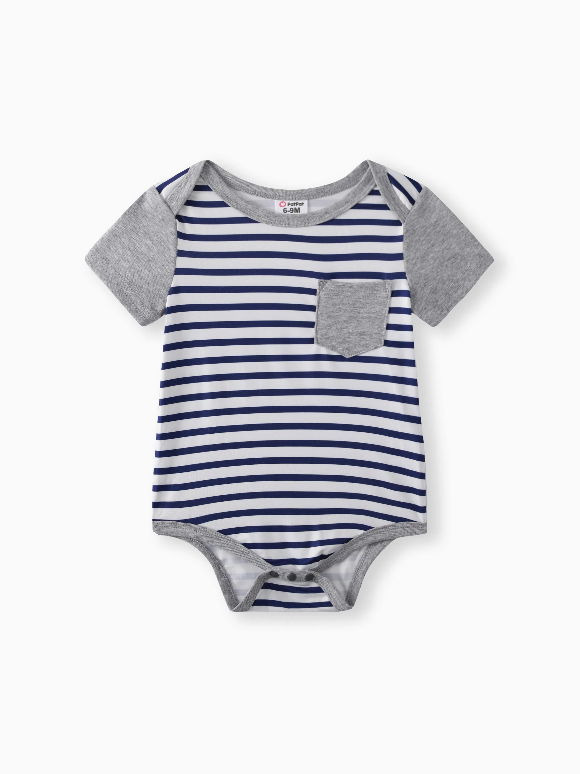 

Baby Boy/Girl Stars/Striped Short-sleeve Romper