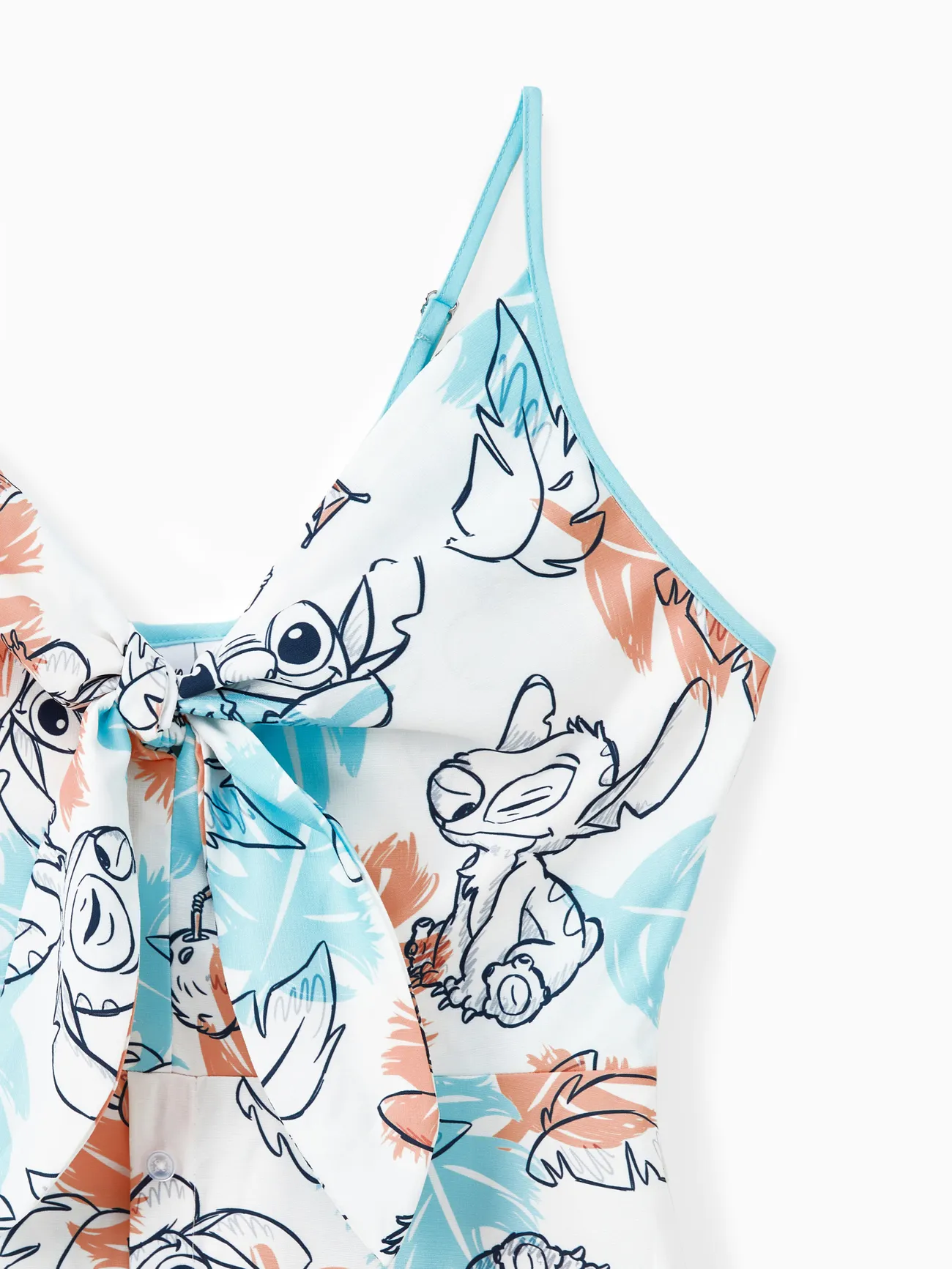 Women - Disney Family Shirts - Stitch Tee/Dresses with Tropical Flower Gradient - MultiColour - image 5