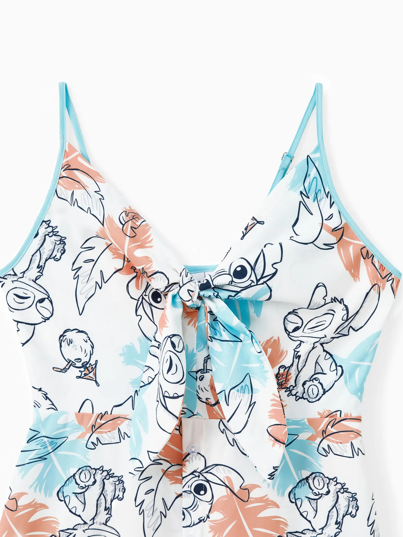 Women - Disney Family Shirts - Stitch Tee/Dresses with Tropical Flower Gradient - MultiColour - image 4