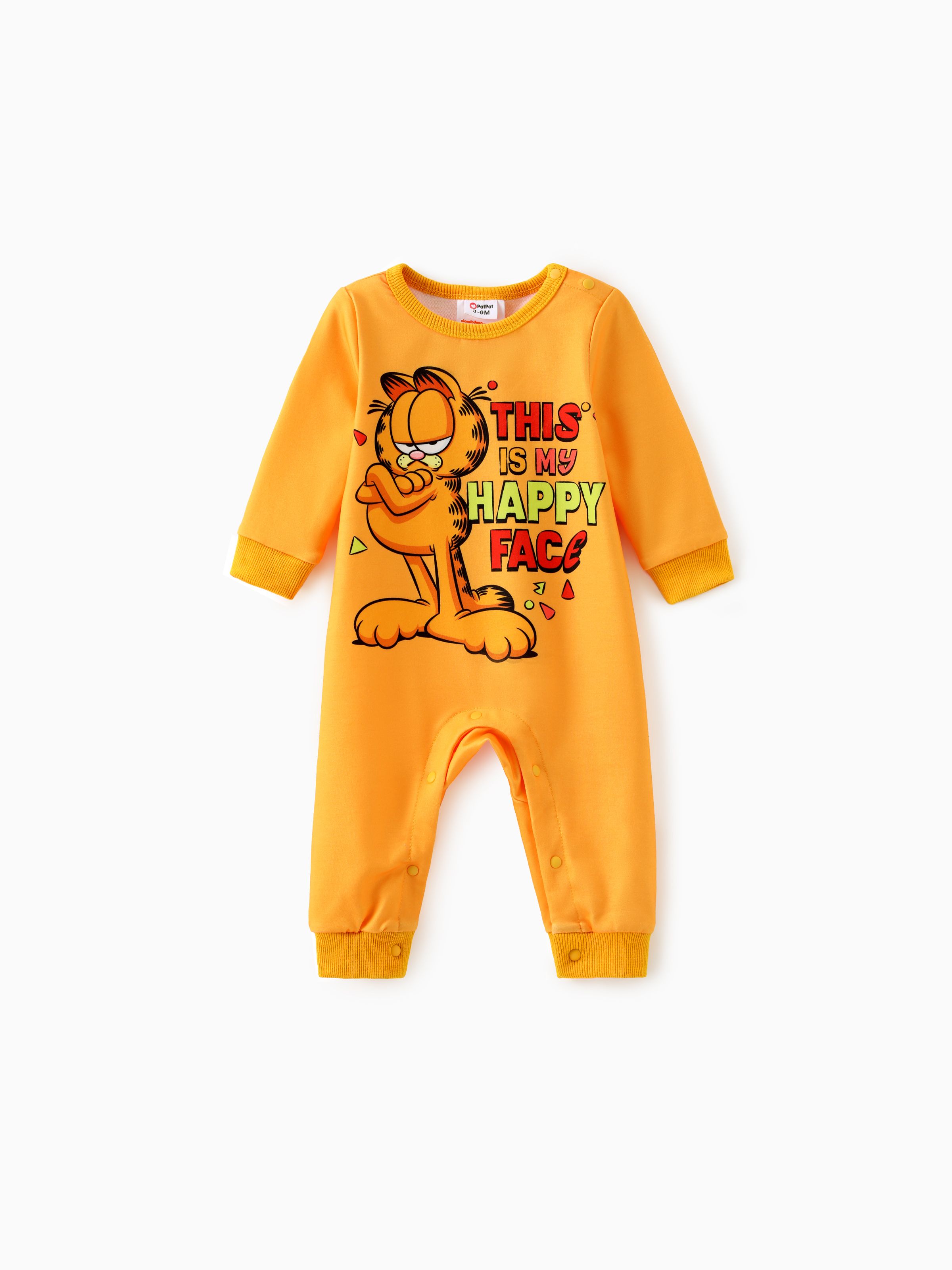 

Garfield Baby Boy/Girl 1pc Happy Face Jumpsuit