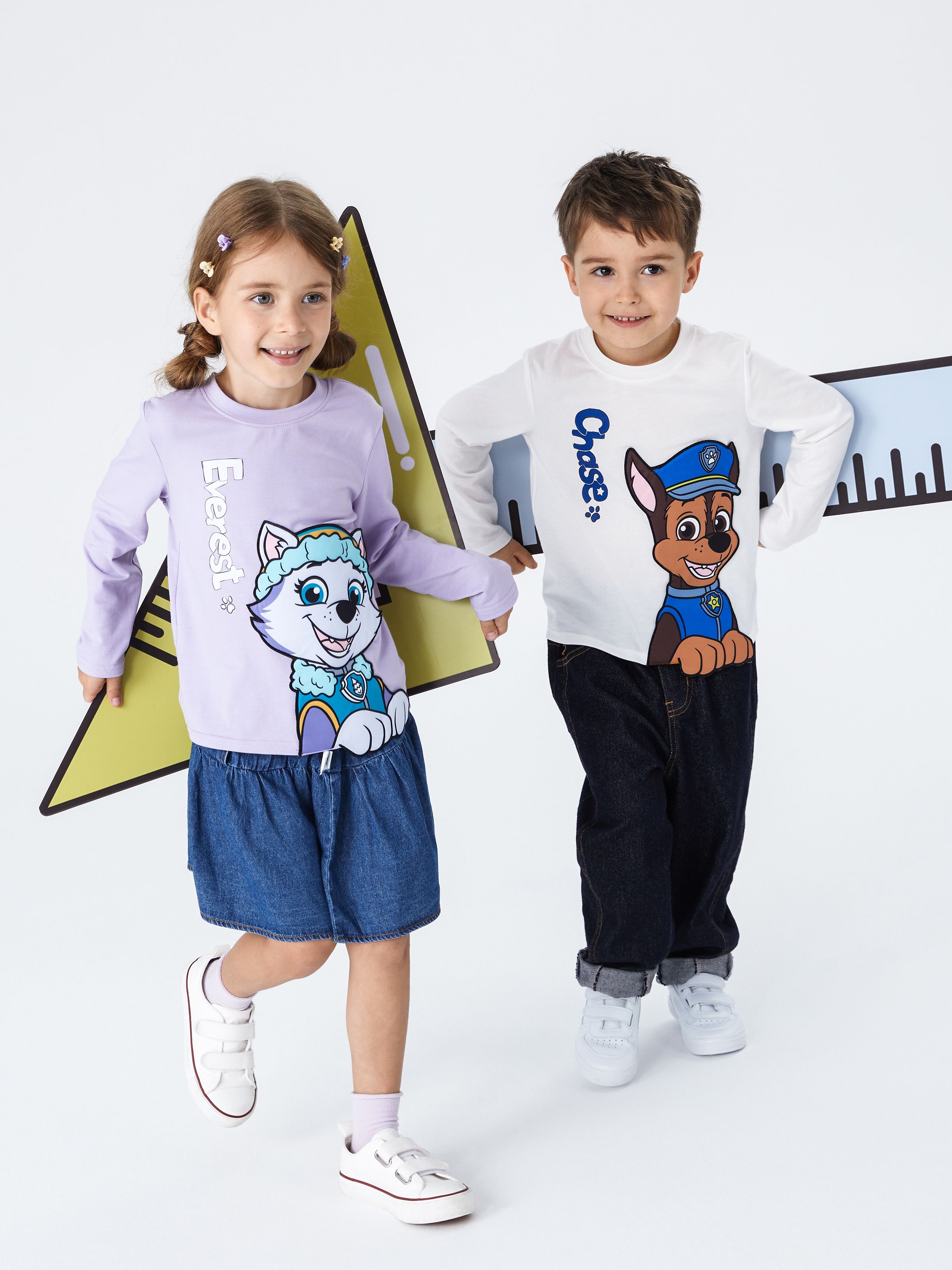 Paw Patrol 幼兒男女兩用 1 件 3D 刺繡字元印花衛衣