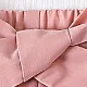 2pcs Baby Girl Keyhole Back Halter Top and Roll Up Hem Shorts Set Pink