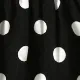 Toddler Girl Polka dots One Shoulder Ruffled Cami Dress Black