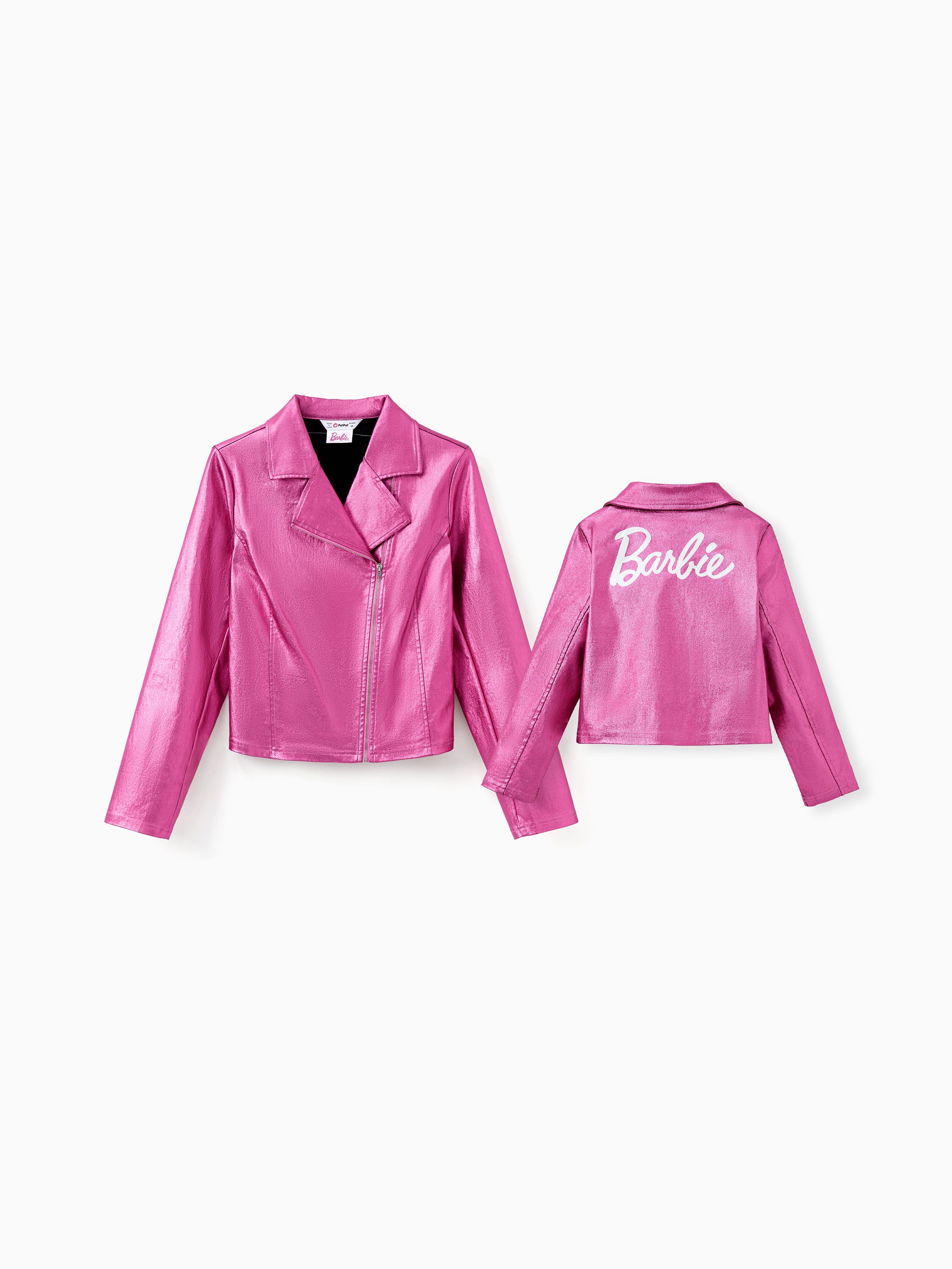 

Barbie Family Matching Letter Faux Leather Jacket