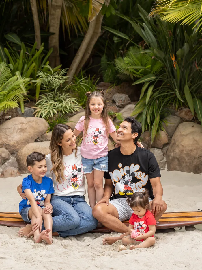 Disney Mickey and Friends Família Combinando Personagem Estampa T-shirt/Macacão