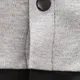 Páscoa Bebé Menino Costuras de tecido Clássico Manga comprida Macacão Cinzento