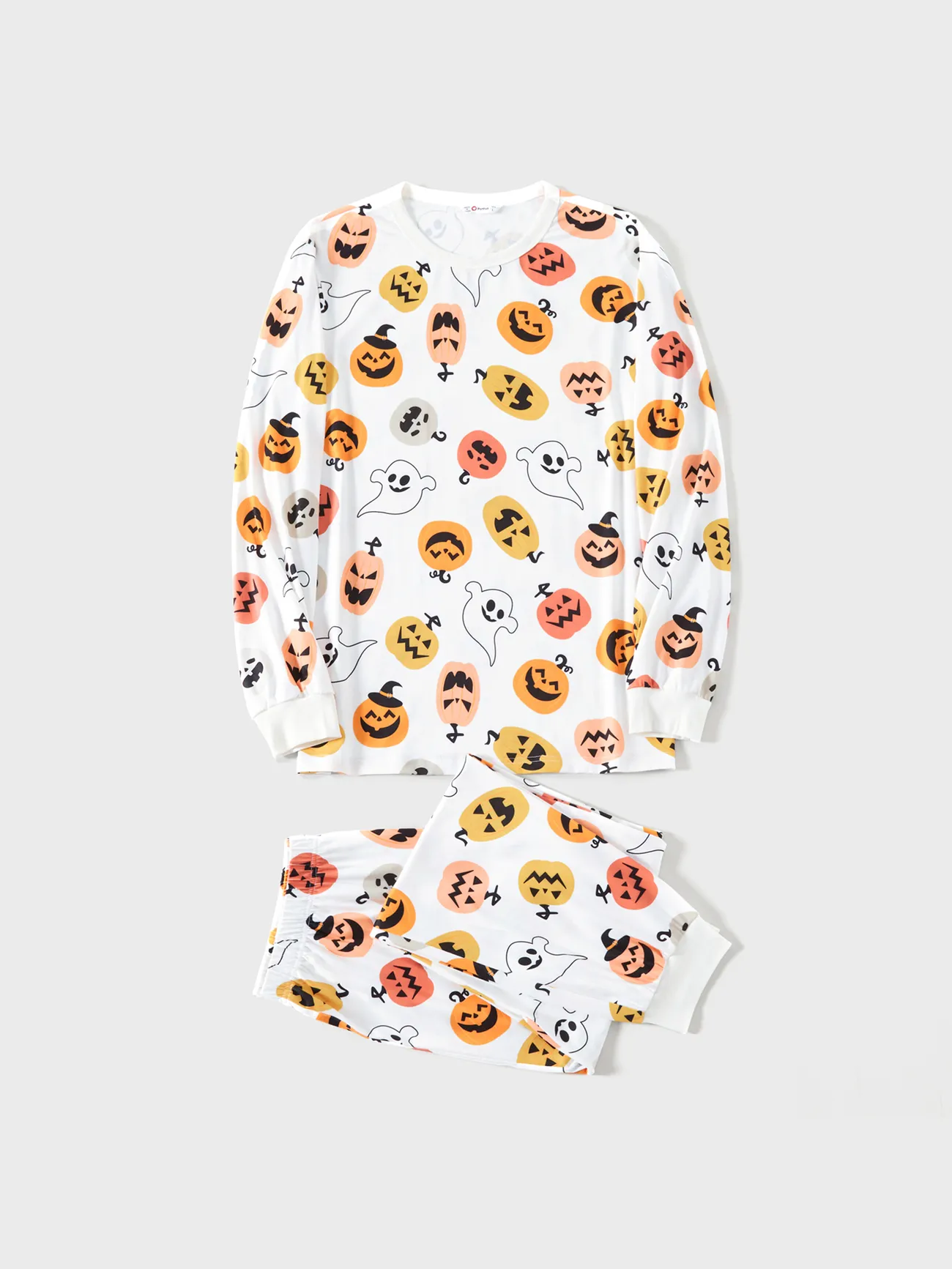 

Halloween Family Matching All Over Pumpkin & Ghost Print Pajamas sets