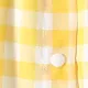 Baby Girl Allover Yellow Plaid/Lemon Print Flutter-sleeve Snap Romper Yellow