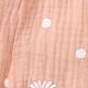 Toddler Girl 100% Cotton Floral Print Bowknot Design Sleeveless Jumpsuit Pink