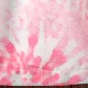 3pcs Toddler Girl Tie Dye Top & Headband & Ripped Denim Shorts Set  Pink