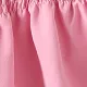 Kid Girl 3D Floral Design Smocked Splice Square Neck Mesh Long-sleeve Dress Pink