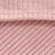 2pcs Toddler Girl Solid Color Ribbed Turtleneck Long-sleeve Tee and Elasticized Pants Set Pink