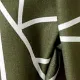 pantaloni con stampa geometrica in pelle da neonato Verde Scuro