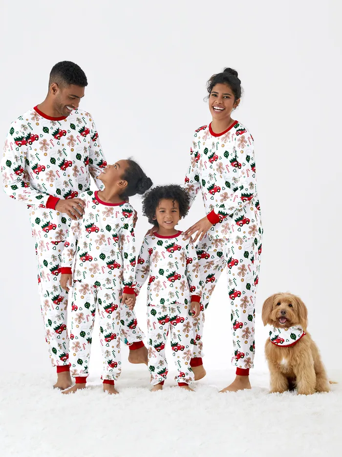 Weihnachten Familien-Looks Langärmelig Familien-Outfits Pyjamas (Flame Resistant)