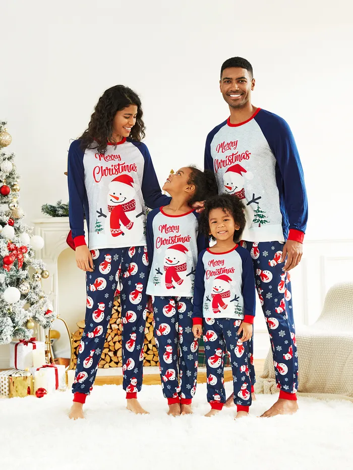 Weihnachten Familien-Looks Langärmelig Familien-Outfits Pyjamas (Flame Resistant)