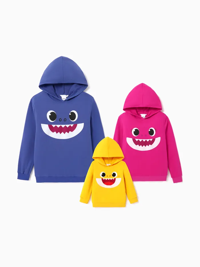 Baby Shark Looks familiares Manga larga Conjuntos combinados para familia Tops