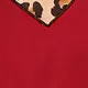 2-piece Toddler Girl Leopard Print Heart Pattern Hoodie Sweatshirt and Pants Set Burgundy