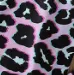 2pcs Kid Girl Character Print Fleece Splice Goodie Sweatshirt and Leopard Print Leggings Set Ombre