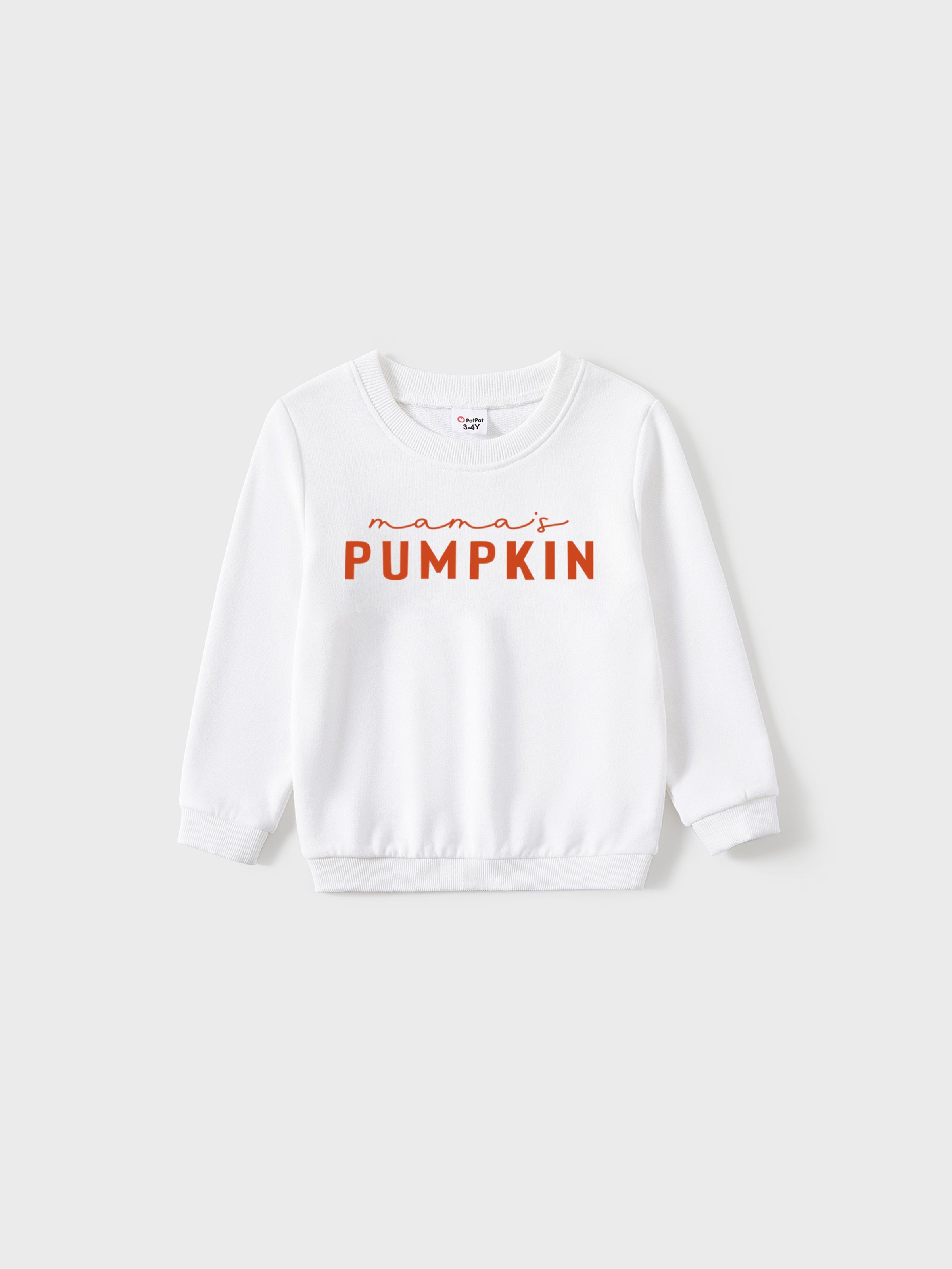 

Mommy and Me Orange Long Sleeves Pumpkin Tops