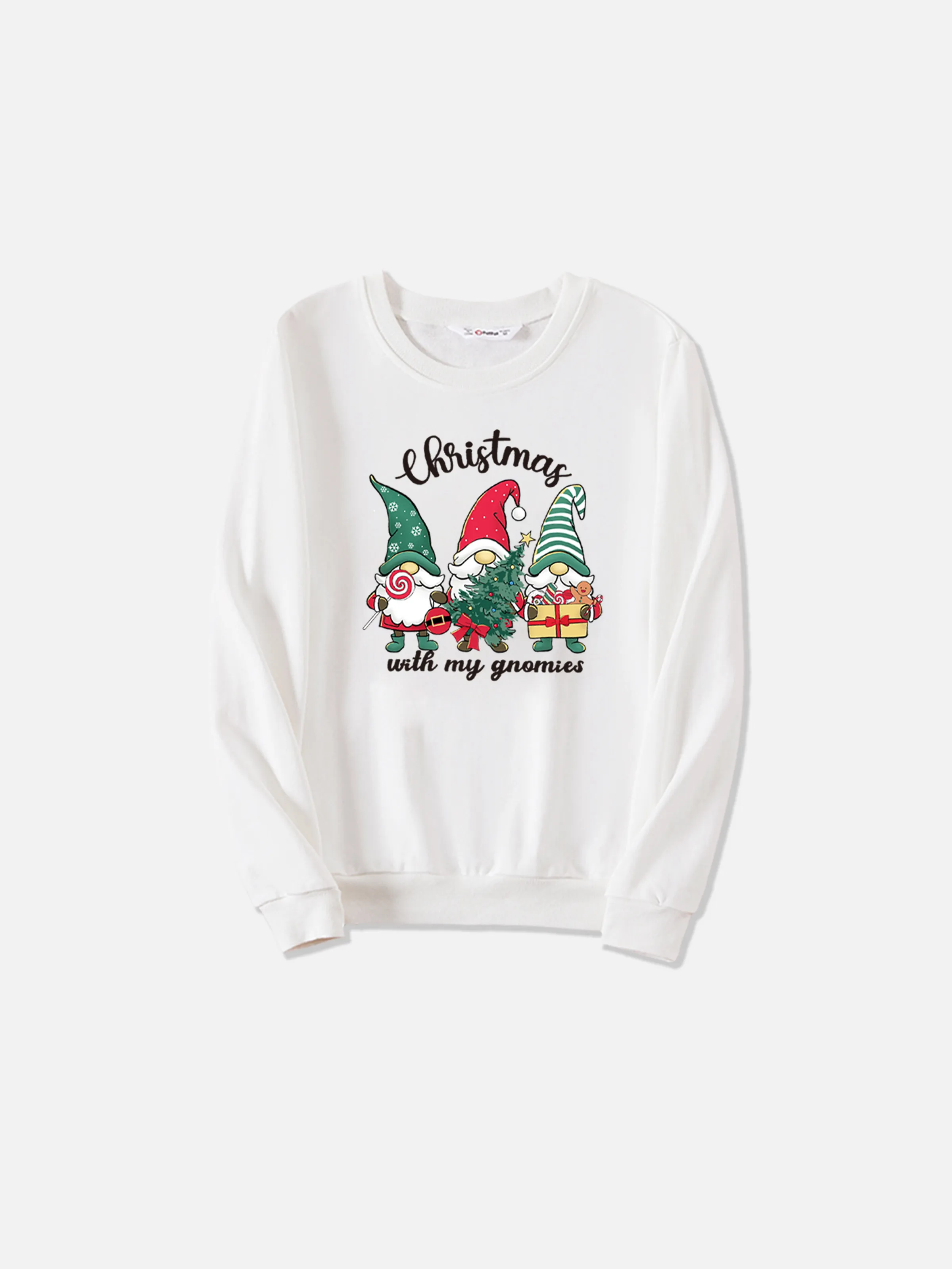 

Christmas Family Matching Tops Christmas with My Gnomies Long Sleeves Graphic Sweatshirt