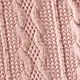 Toddler Girl/Toddler Boy Solid Textured Sweater Pink