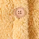 Baby Girl Solid Thickened Fuzzy Fleece Long-sleeve Hooded Jumpsuit Apricot