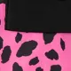 Barbie Kid Girl Leopard Print/Colorblock Waist Bag Design Sweatshirt Dress Pink