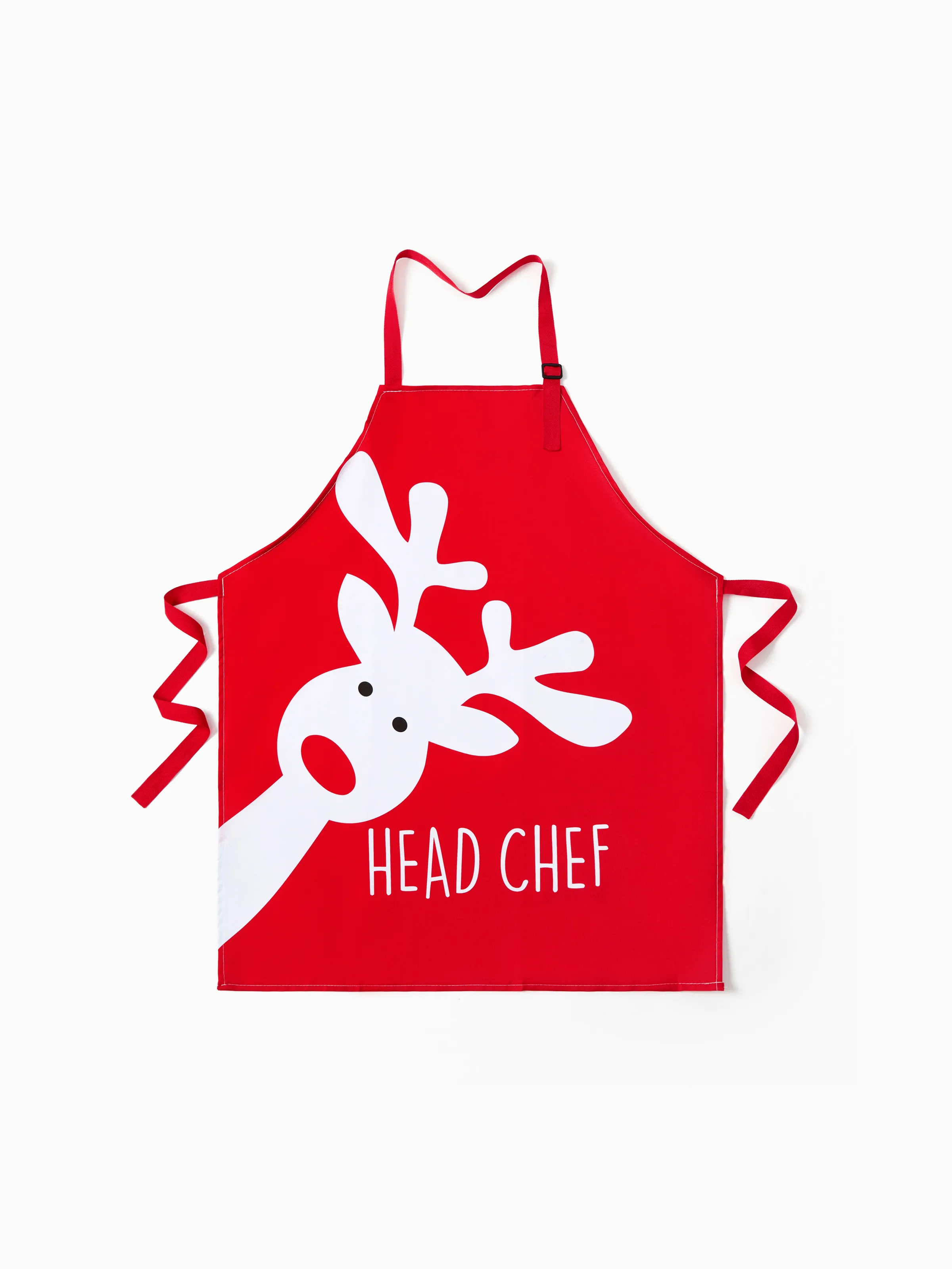 

Christmas Family Matching Reindeer Graphic Head/Sous Chef Xmas Waterproof Apron Sets