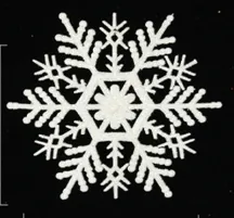 Christmas Snowflake Hanging Decorations in White Plastic for Window Displays, Christmas Trees, and Party Venues Color-B