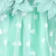 Disney Princess Toddler Girl 1pc Rapunzel/Jasmine Dimensional Floral Heart Tulle  Dress  
 LightBlueGreen