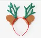 Christmas Greet Bell Elk Antler Red Headband for Toddler/kids/adult  Green