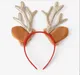 Christmas Greet Bell Elk Antler Red Headband for Toddler/kids/adult  Gold