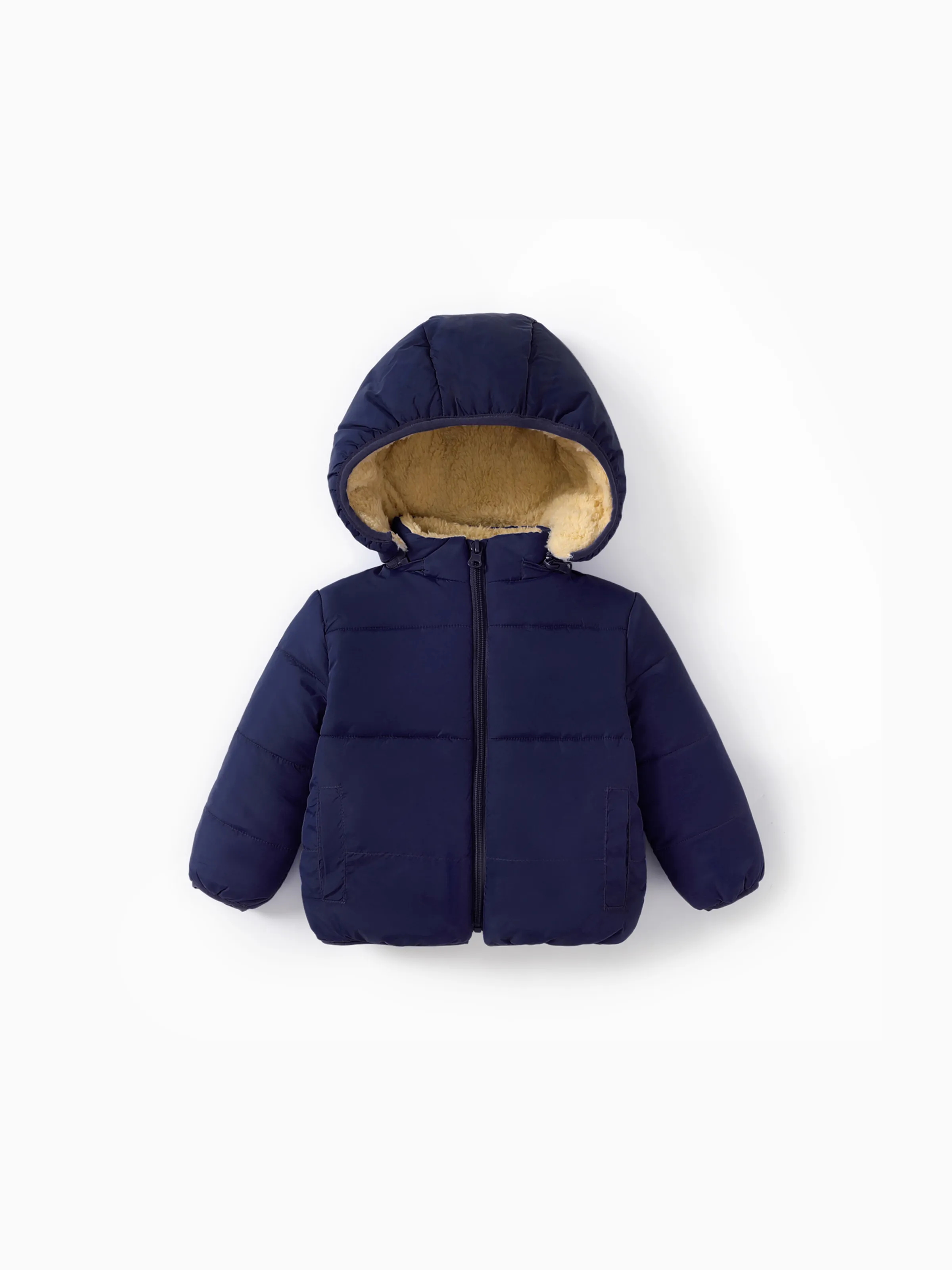Tout-petit Garçon/Tout-petit Fille Doublure polaire Doudoune en coton Bleu Foncé